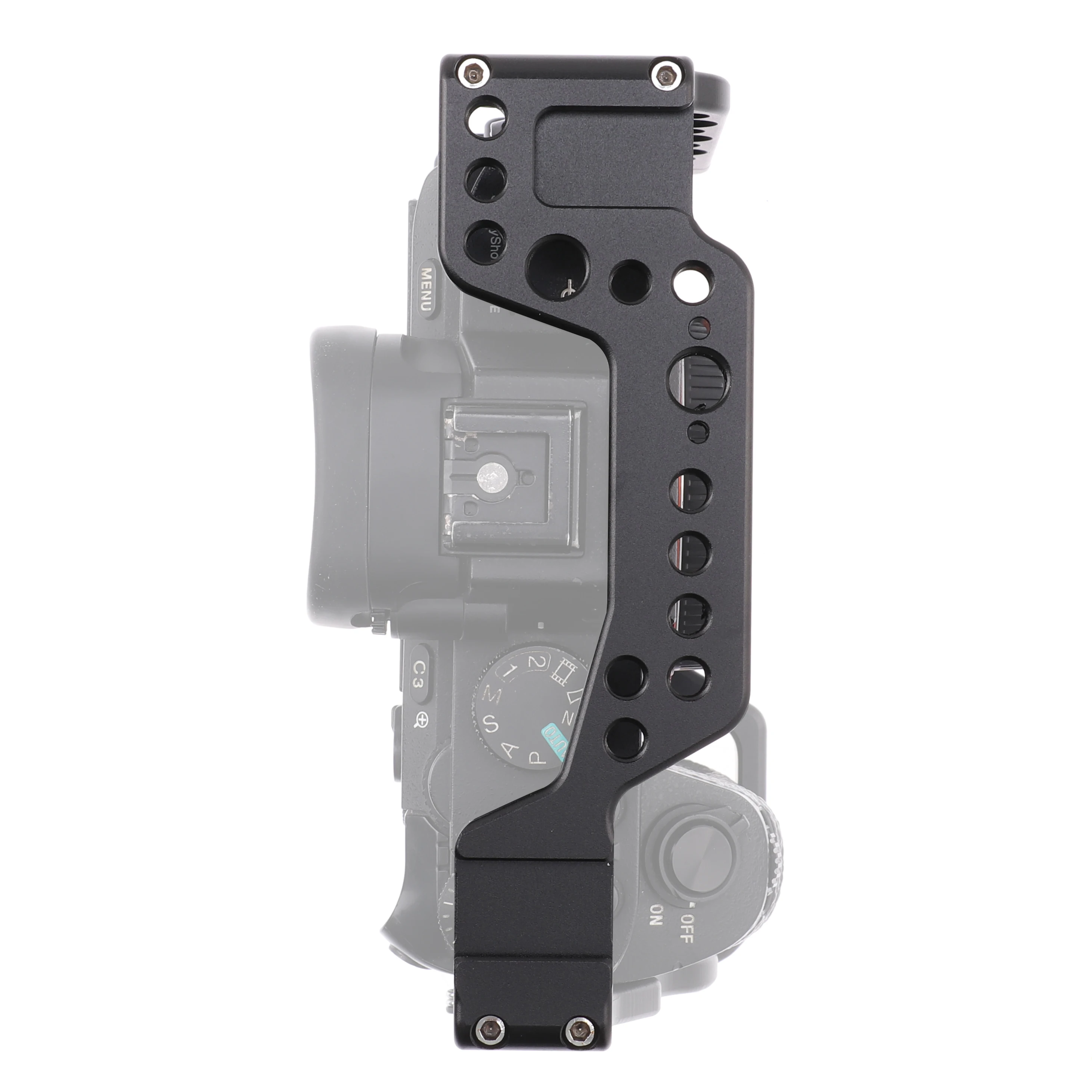 RaidNeo Full Camera Cage Rig for Sony A7III A7RIII A7II A9 Video Shooting Extension Stabilizer with Cold Shoe 1/4 3/8 Screw Hole