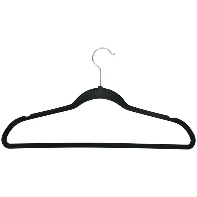 

Pack Slim Velvet Hangers in Black Colgador de bolsos Closet hanging organizer Hangers wedding Bag hanger Pant hanger Pants hange