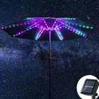 104 светодиодов на солнечных батареях Мощность Патио зонт палатка гирлянды 8 режимов Водонепроницаемый сад зонтик лампа для использования вне помещений на заднем дворе праздничные Вечерние