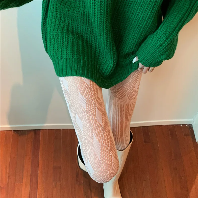 

Модные женские колготки JK женские чулки ромб Лолита сетчатые колготки готическая одежда носки Чулочные изделия нижнее белье