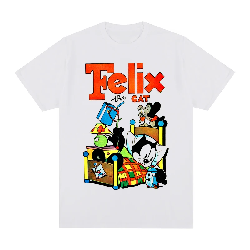 Винтажная футболка с изображением кошки забавная летняя Хлопковая мужская новые