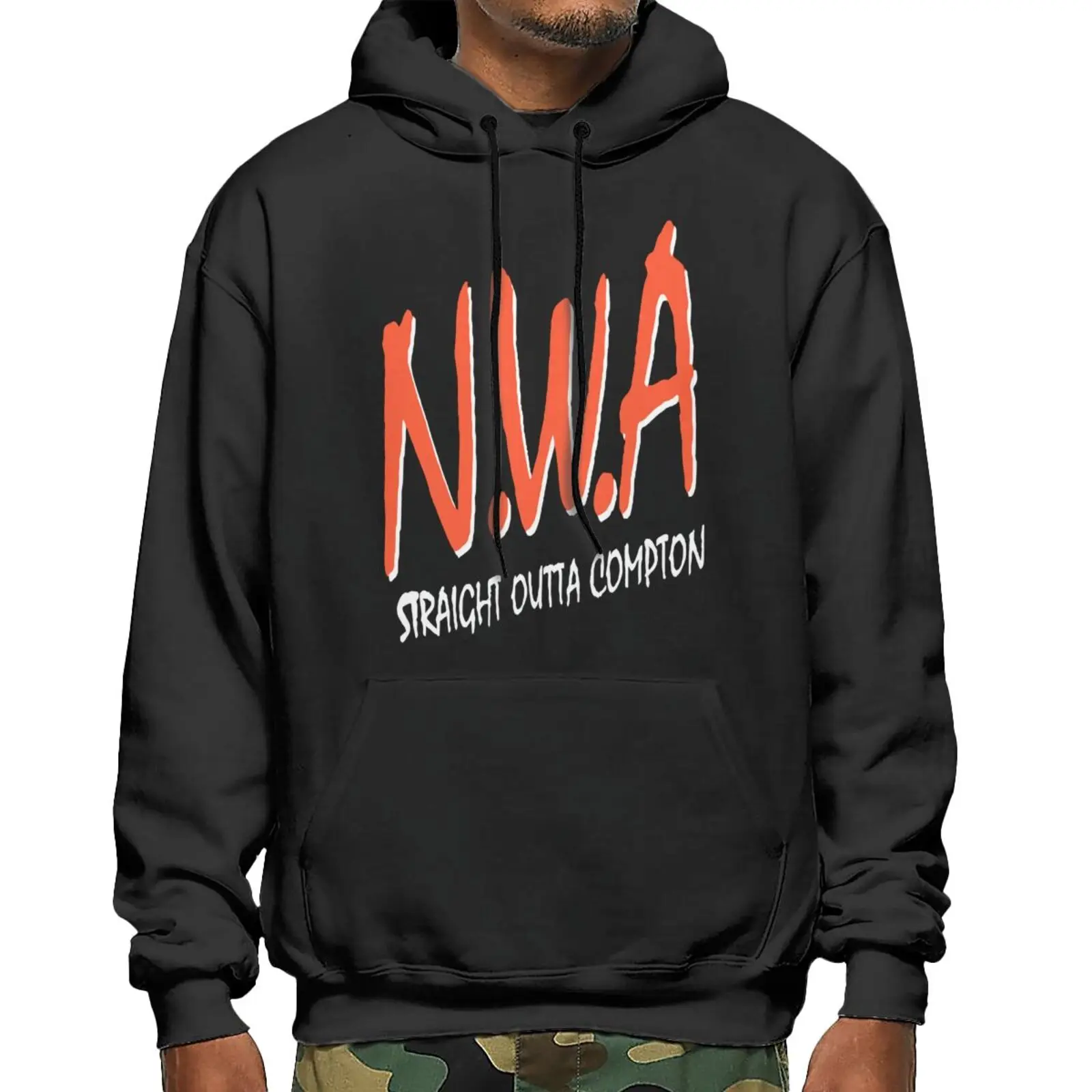 

Черные толстовки с капюшоном Nwa, одежда для подростков, женская одежда, фирменная мужская одежда, аниме свитшот, толстовки, мужская Толстовк...