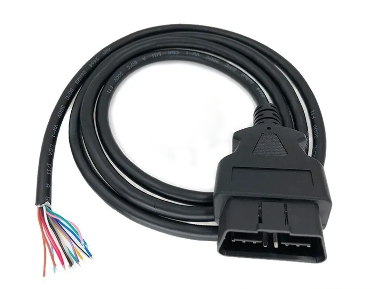 

Автомобильный 16-контактный Штекерный разъем, открывающаяся линия ELM327, Удлинительный шнур, кабель OBD2, проводная линия, корпус OBDII