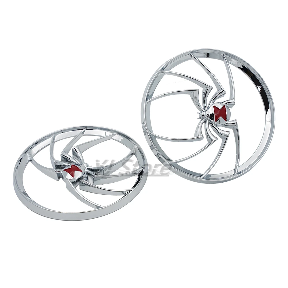 

Подходит для Harley Touring Electra Street Glide Trikes 1996-2013, мотоцикл Chrome Widow Spider, накладка на динамик, гриль, чехол