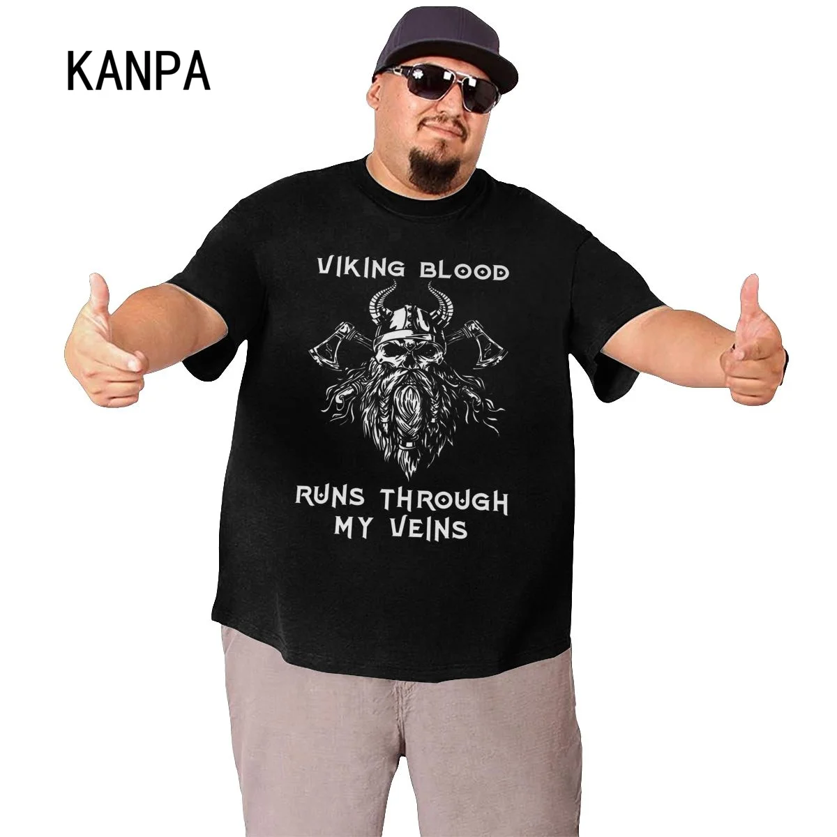 Men Skull Of Ragnarok T Shirts Viking Valhalla Cotton Clothing Vintage Crewneck Big Tall Tees Plus Size 4XL 5XL 6XL T-Shirt