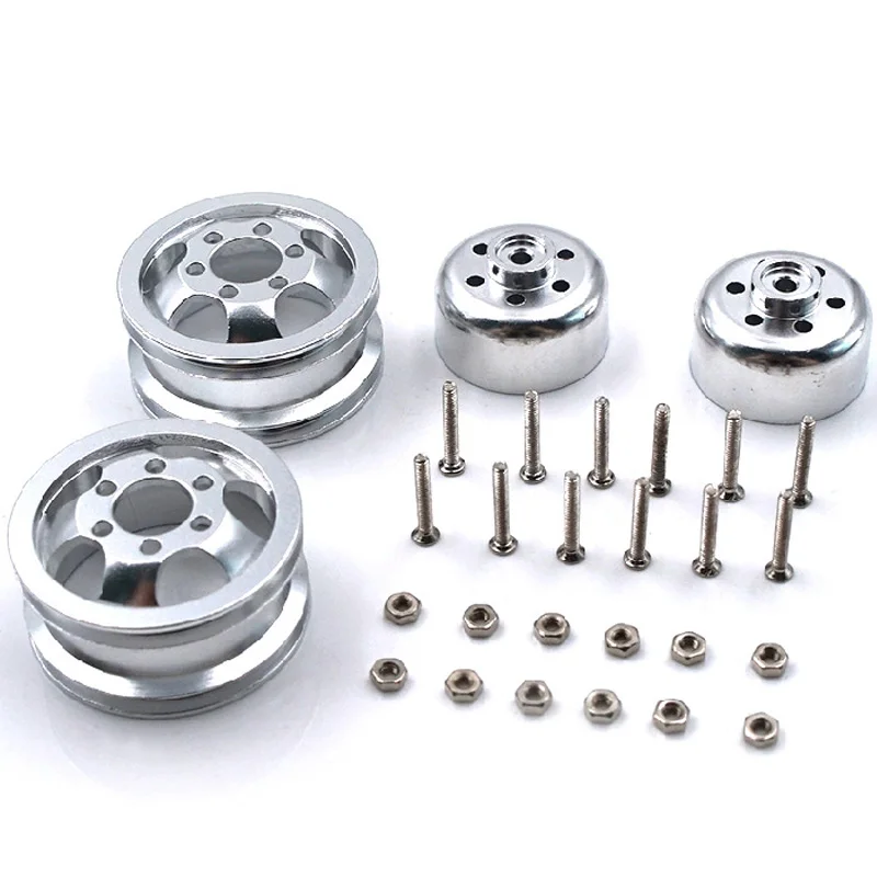 

Metal Upgrade Shock-Proof Wheel Hub Rim For WPL B1 B16 B24 B36 C14 C24 1/16 RC Truck With Screw