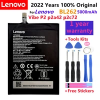 100 new original for lenovo vibe p2 p2a42 p2c72 5000mah bl262 original high quality li polymer batteria tools kits