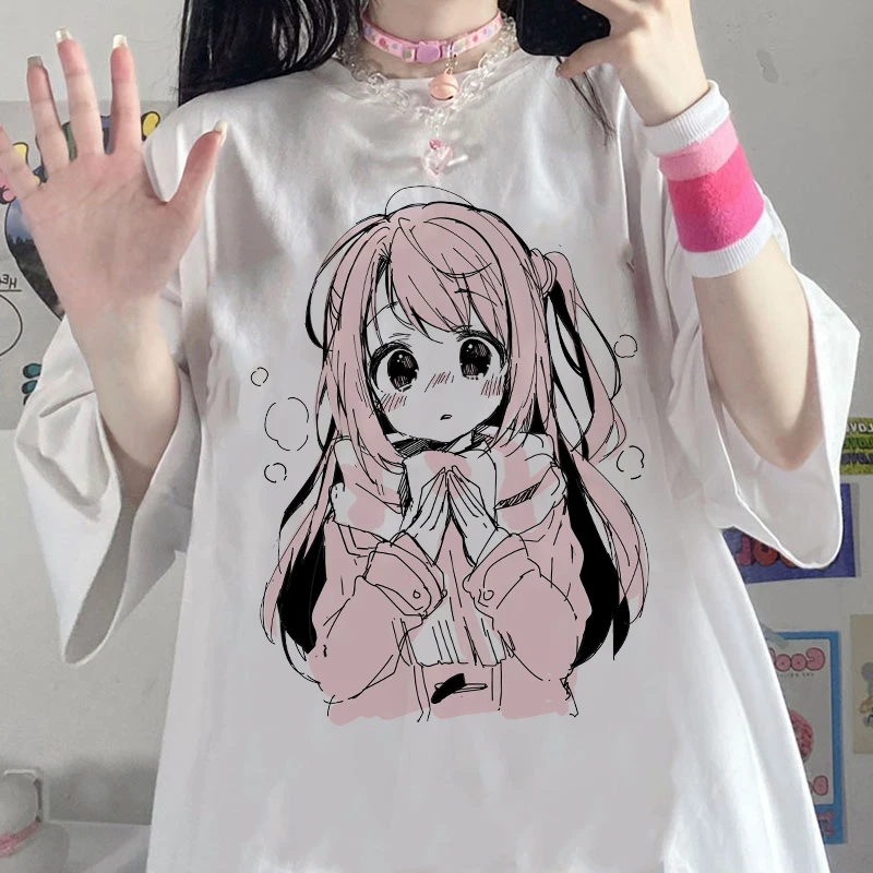 

Summer Women's T Shirt Cute Cartoon Sweet Girls Streetwear Tops Harajuku Women T-Shirt Kawaii Casual Loose Summer Woman Tshirt