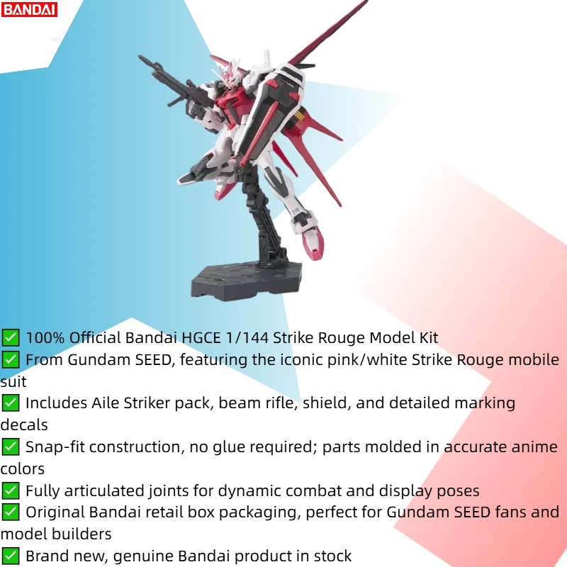 Фото В наличии: Набор для сборки модели Bandai HGCE 1/144 MBF-02 Strike Rouge Gundam (Gunpla) ‌   Коллекционная игрушка в подарок №4