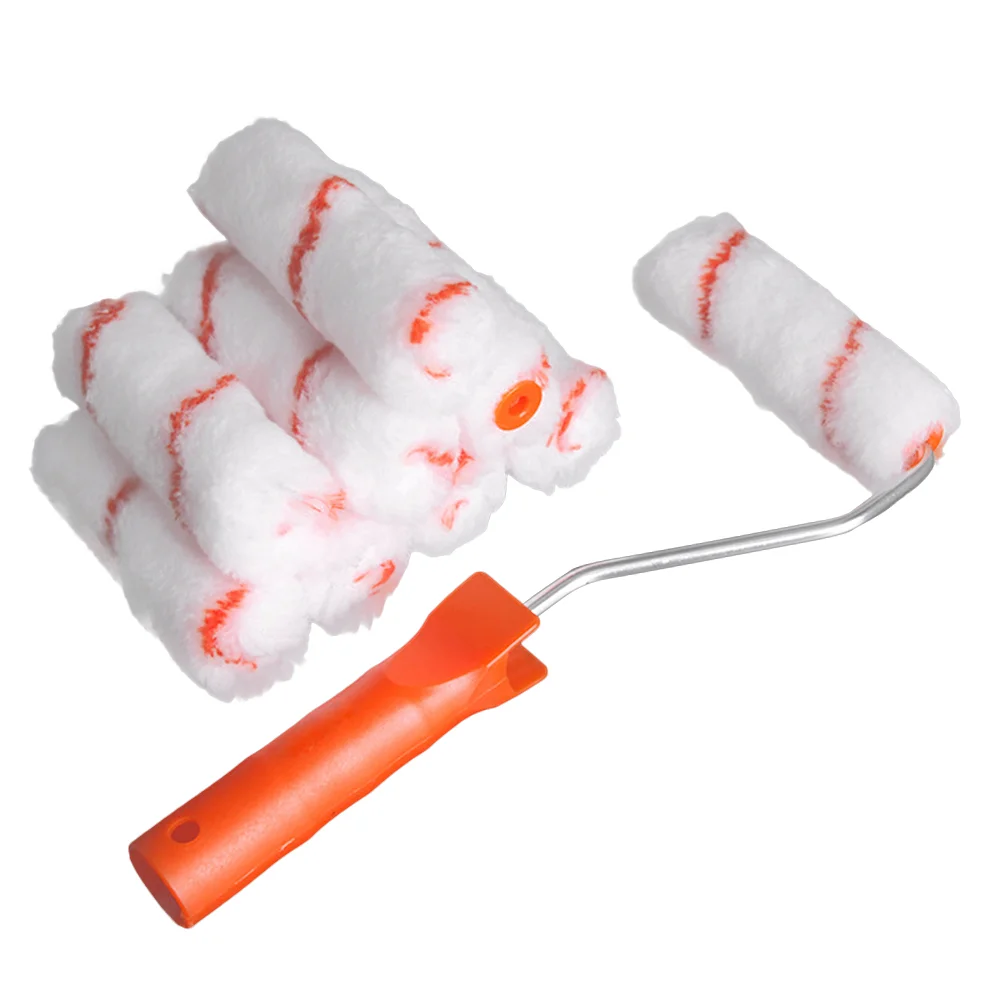 

4 Inch Wall Painting Tools Professional Wall Paint Roller Brushes Portable Mini Paint Roller Kit Perfect Roller Paint Brush for