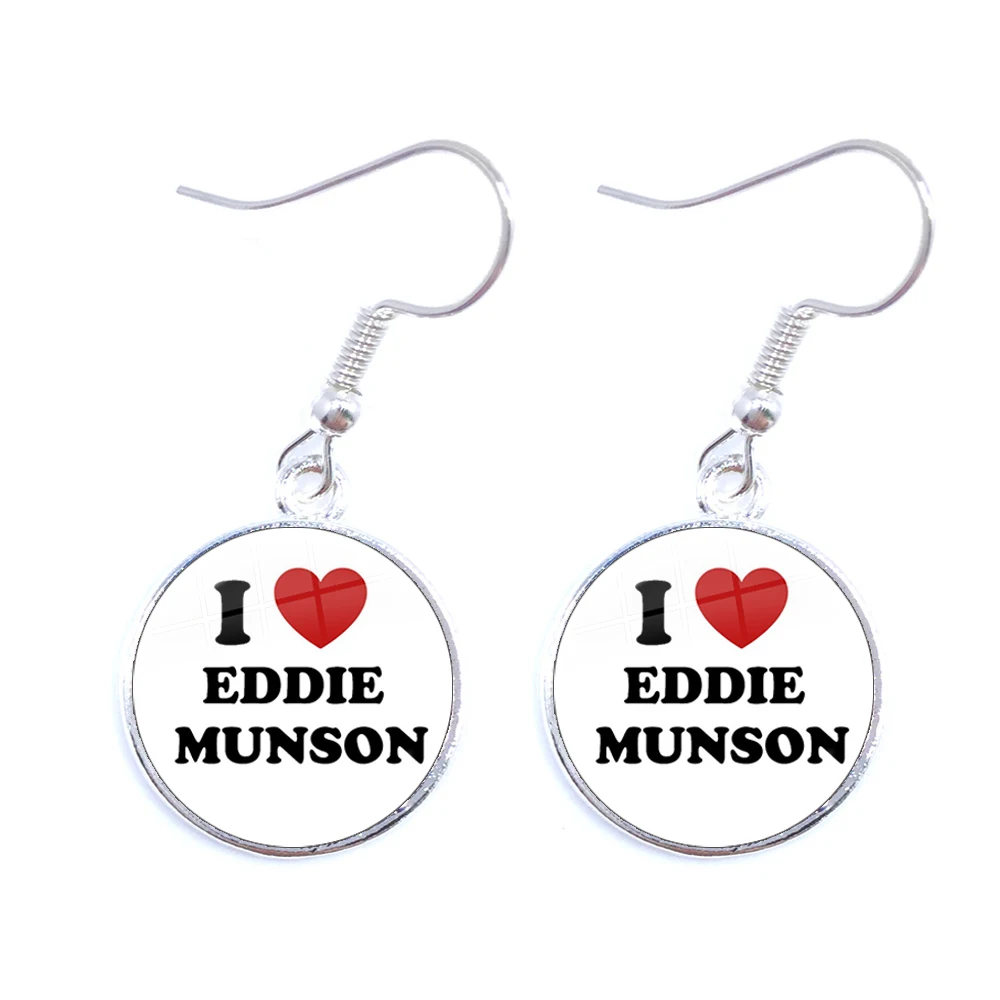 

2022 New Friends Don't Lie Cute Cartoon Characters Joyce Byers Eleven Glass Gem Earrings Terror TV Show Earrings