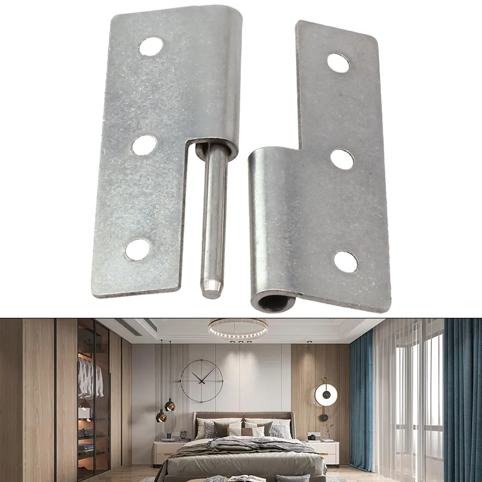

1pcs Detachable Hinge 2/2.5/3/4Inch Stainless Steel Flag Shape Hinge For Door Bathroom Slip Joint Removable Hinge Hardware