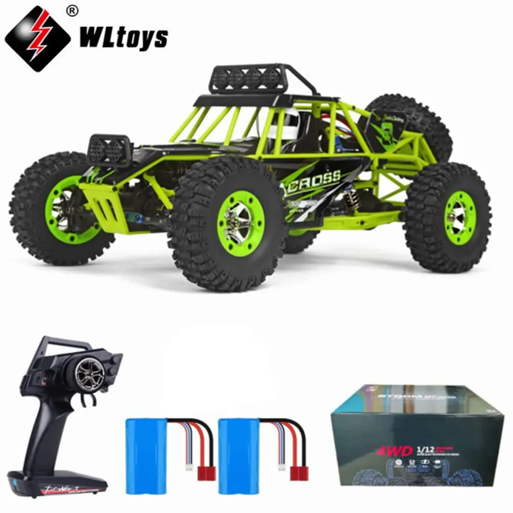 

WLtoys 12428 2.4G 1:12 4WD Crawler Remote Control RC Car Crawler RTR 50km/H High Speed RC Off-road Buggy Vehicle Trucks Car Toys