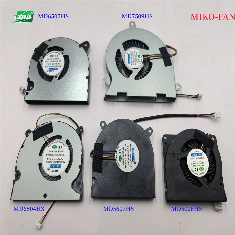 Фото Вентилятор для ноутбука MIKO-FAN MD5516HS MD9005HS MD7505HS MD6005HS MD7506HS MD8005HS MD5607HS MD7509HS MD6504HS MD6507HS MD5008HS DC 5 В №2