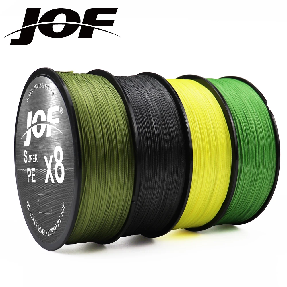 

JOF Braided Line 8X 150M 300M 500M 7 Color All for Fishing Line MaxDrag 15-100LB Multifilament PE Line for Saltwater Sea Fishing