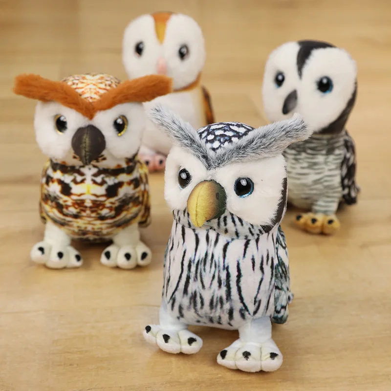 

Realistic Owl Stuffed Animals Plush Toy Gift Mini Cute Plushies Owls Doll for Baby Kids Girls Home Office Sofa Bed Car Decor