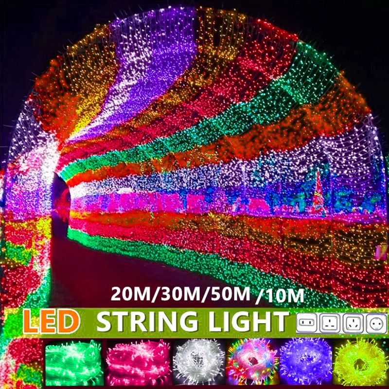 String Light String Decorative Led Lights 400 LED 50M Indoor and Outdoor Fairy Lights for Garden Home Party Christmas Wedding