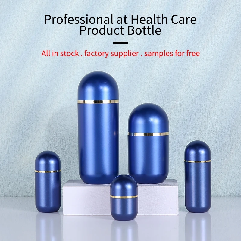 

WEIHAOOU PS Container Packaging Vitamin Pill Plastic Capsules Shape Bottle for Capsule Tablet Pills Body Healthcare Supplement