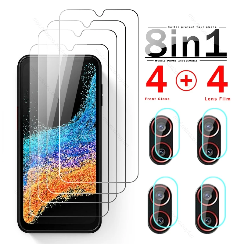

Защитное стекло для объектива камеры 8 в 1 для Samsung Galaxy Xcover6 Pro 5G 2022/DS 6,6 дюймов, защита экрана, пленка из закаленного стекла