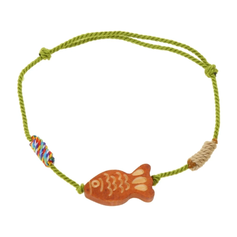 Браслет KIKI Lucky Fish браслет регулируемого размера ручной работы для запястья