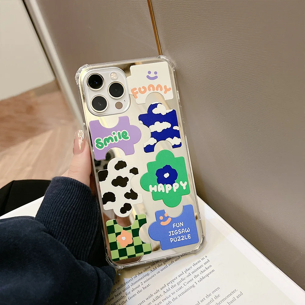 Зеркальный чехол в ретро стиле для iPhone 13 11 12 Pro Max XR Xs X 7 8 Plus |