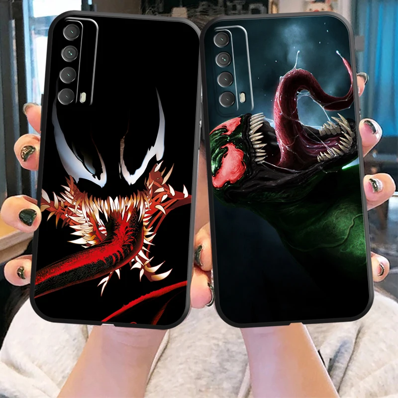 

Marvel Venom Phone Case For Huawei Honor 7A 7X 8 8X 8C 9 V9 9A 9X 9 Lite 9X Lite Funda Black Liquid Silicon Soft Carcasa