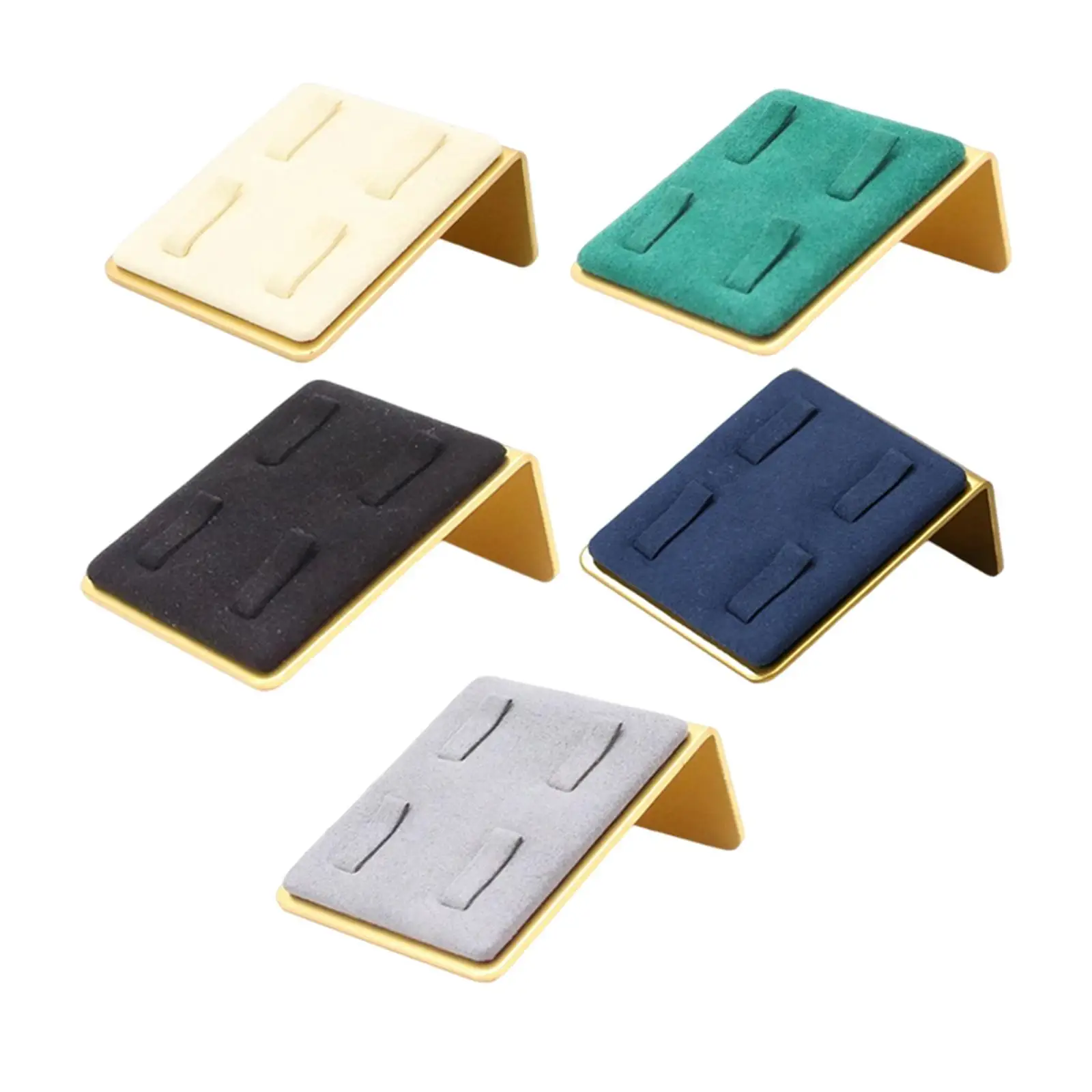 

Jewelry Ring Holder Velvet Finger Ring Display Rack Earring Storage Stand Jewellery Ring Organiser for Shops Dresser Personal