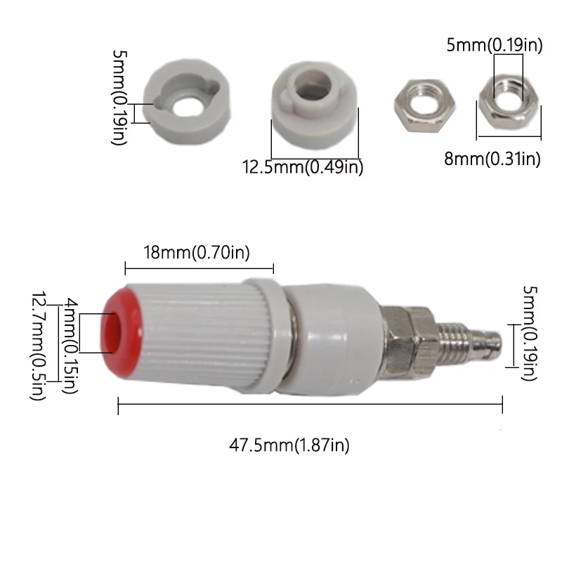 

Розетки "банан" 30A M5*45
