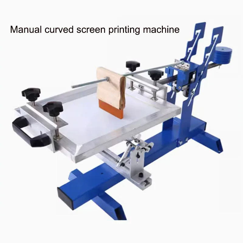 Okrągła maszyna do sitodruku Ręczna zakrzywiona Kubek mleka i herbaty Sitodruk