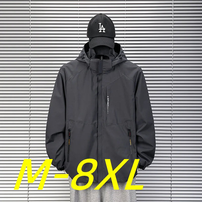 Winter Big Size Men Streetwear Jackets And Coats Hip Hop Harajuku Men's Waterproof Warm Windbreaker Overcoat oversize M-8XL