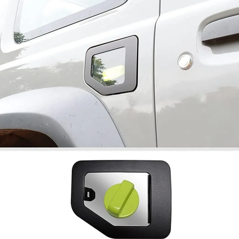 Фото Прозрачная декоративная крышка топливного бака для Suzuki Jimny JB74 JB64 3-дверный 2019 2020 2022 2023 2024 2025 №1