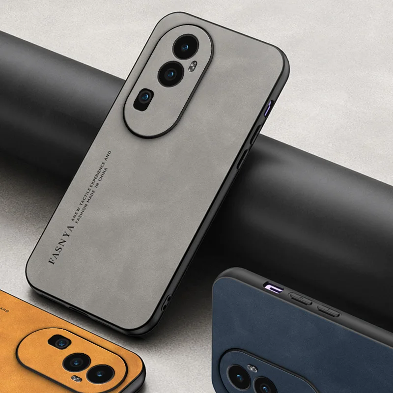 

For RENO 10 Cases On Luxury Leather Hybrid Silicone Phone Case For OPPO A54 F7 F5 A73 A79 RENO 10Pro Plus Skin Feel Soft Cover