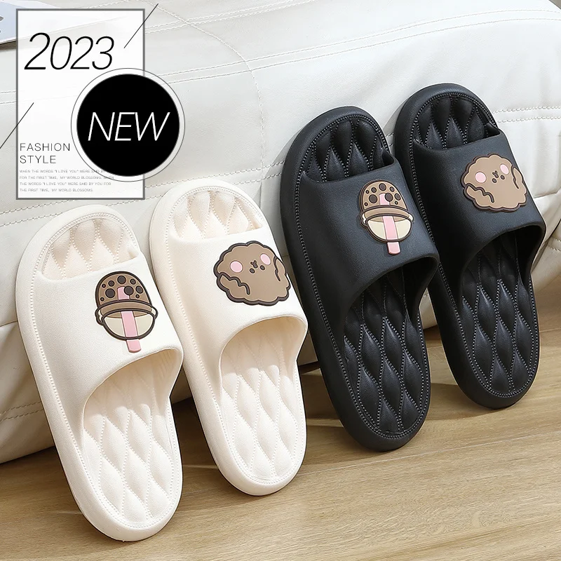 EVA Womens Mens slippers Sofa Slides Sandals Soft indoor Bath Home slippers Ladies Flat Se Anti-slip Mute Summer Shoes