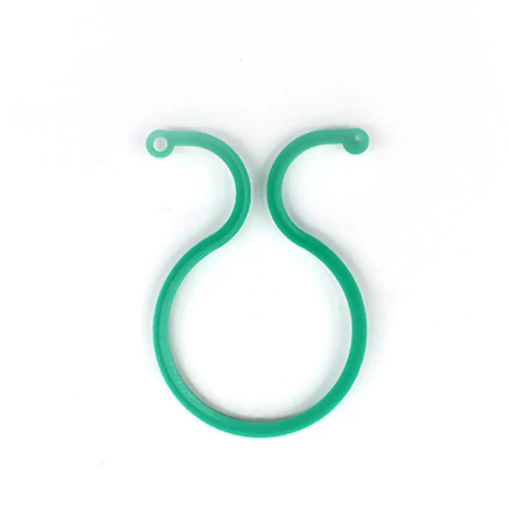 

50pcs Vine Growing Clips Adjustable Garden Plant Fix Rings Reusable Plastic Vegetable Upright Clamps
