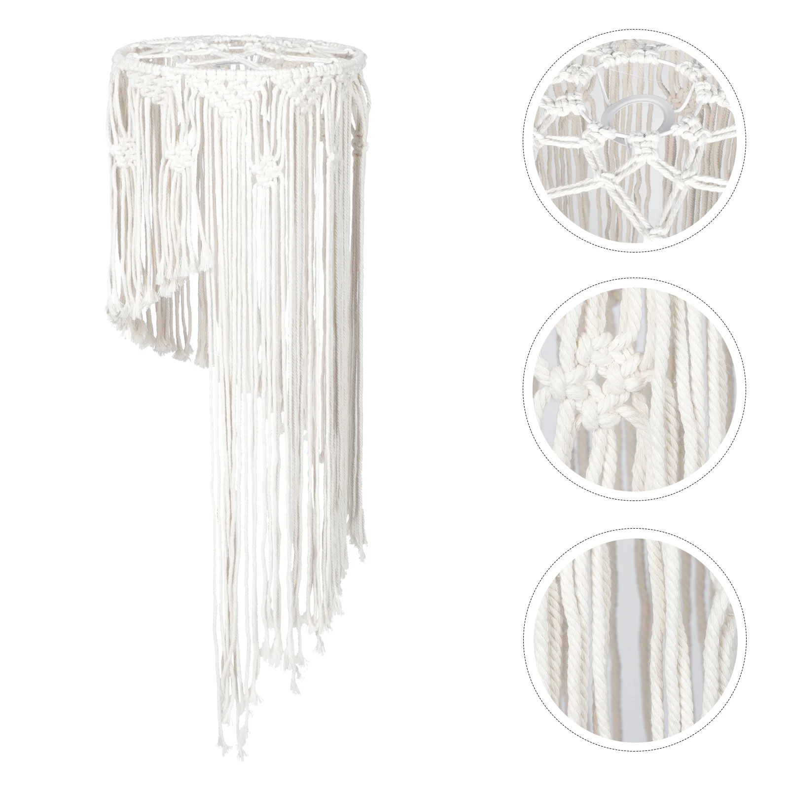 

Hanging Cover Cover Cotton Lampshade Handwoven Cover for Office Store Home Shop