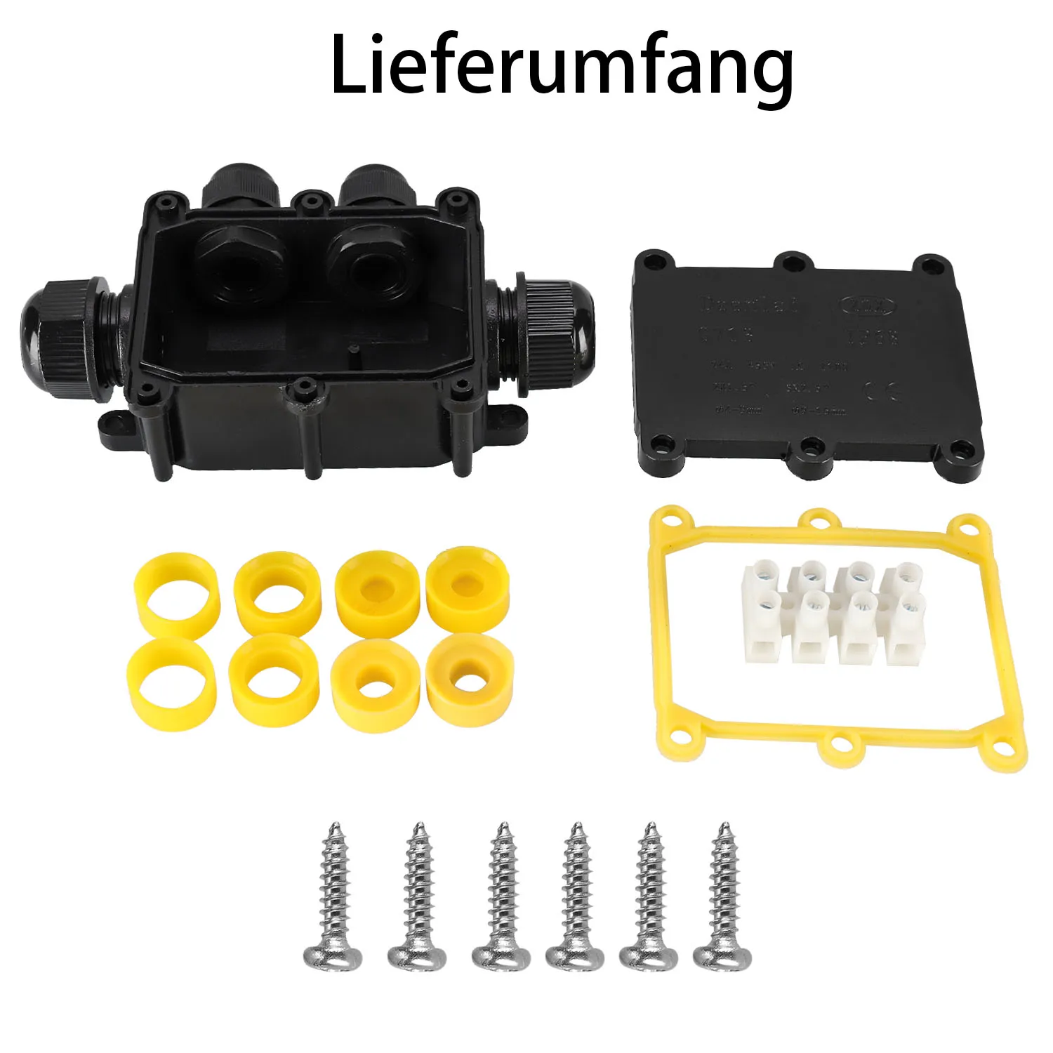 4 Wege Wasserdichte Abzweygose Verteilerdose Anschlussdose IP68 450 В 24 А Герметичные разъемы для проводов