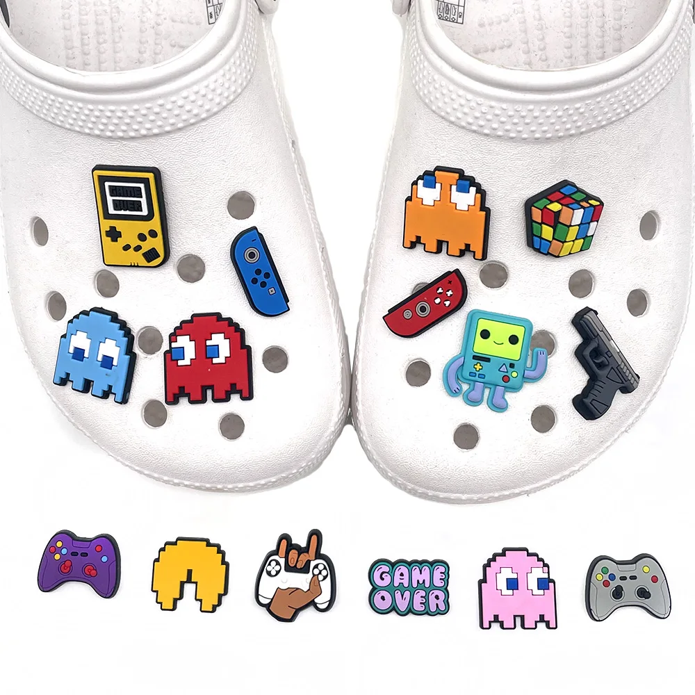 Забавные мультяшные талисманы для обуви JIBZ Croc Clog сандалии садовые украшения