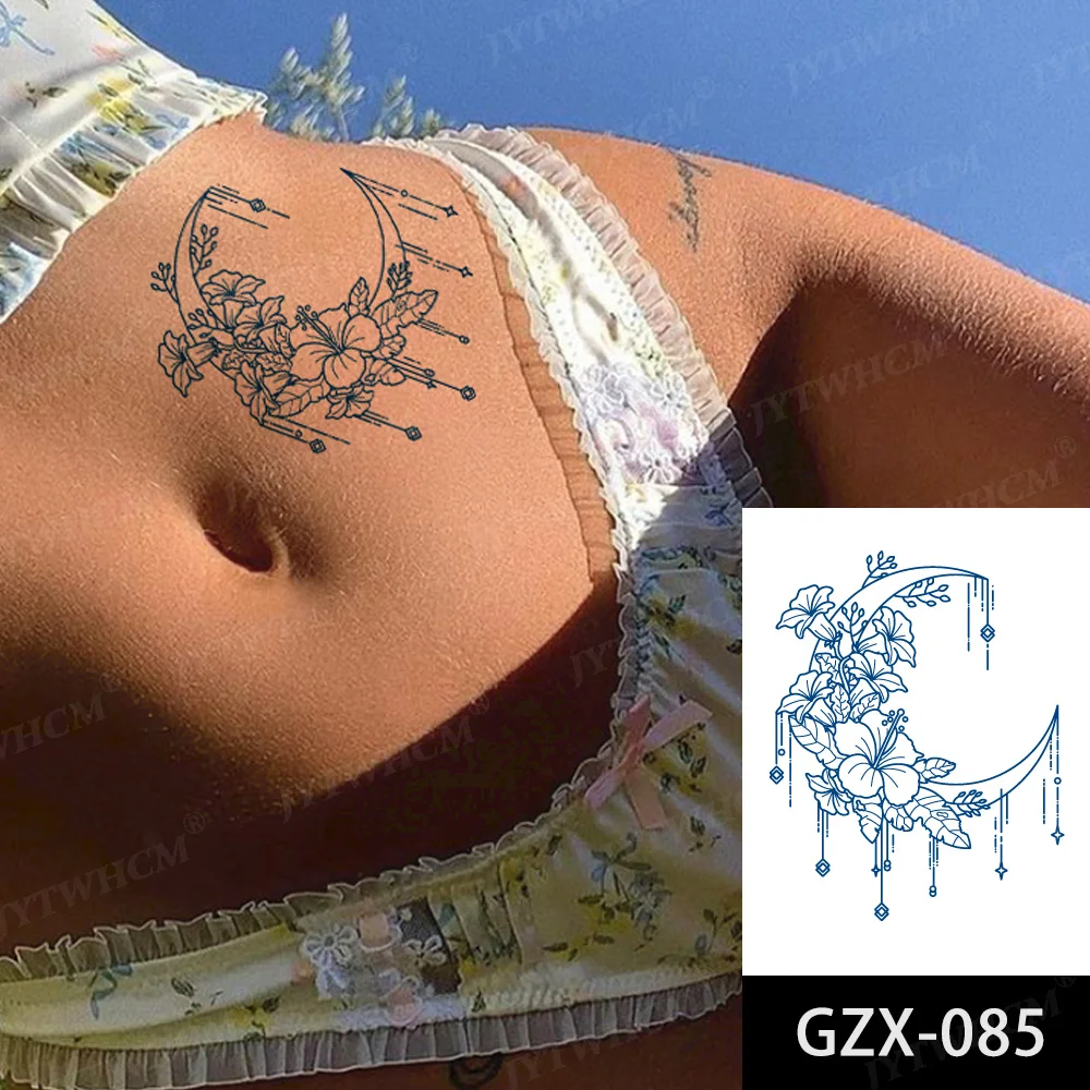 Водостойкая наклейка-тату лунный лес водостойкая 2 недели |