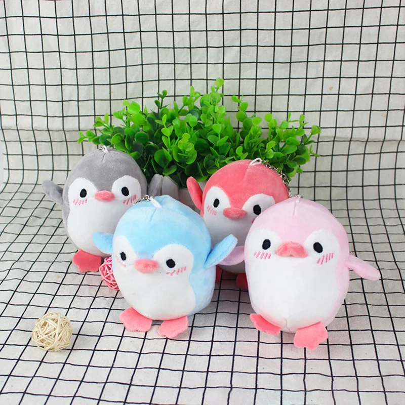 

12cm Animal Penguin Stuffed Toy Plush Penguin Little Gift Doll Keychain Cute School Bag Pendant Doll Bag Backpack Small Ornament
