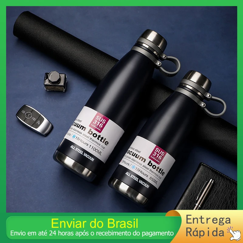 

1100ML Stainless Steel Thermal Bottle with Lid Thermal Water Mug