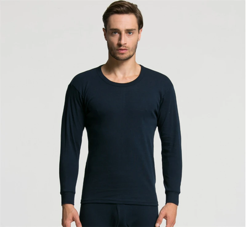 Thermal Underwear Men's Fleece Lined Thermal Underwear Set Cycling Skiing Base Layer Winter Warm Long Shirts & Tops Bottom Suit