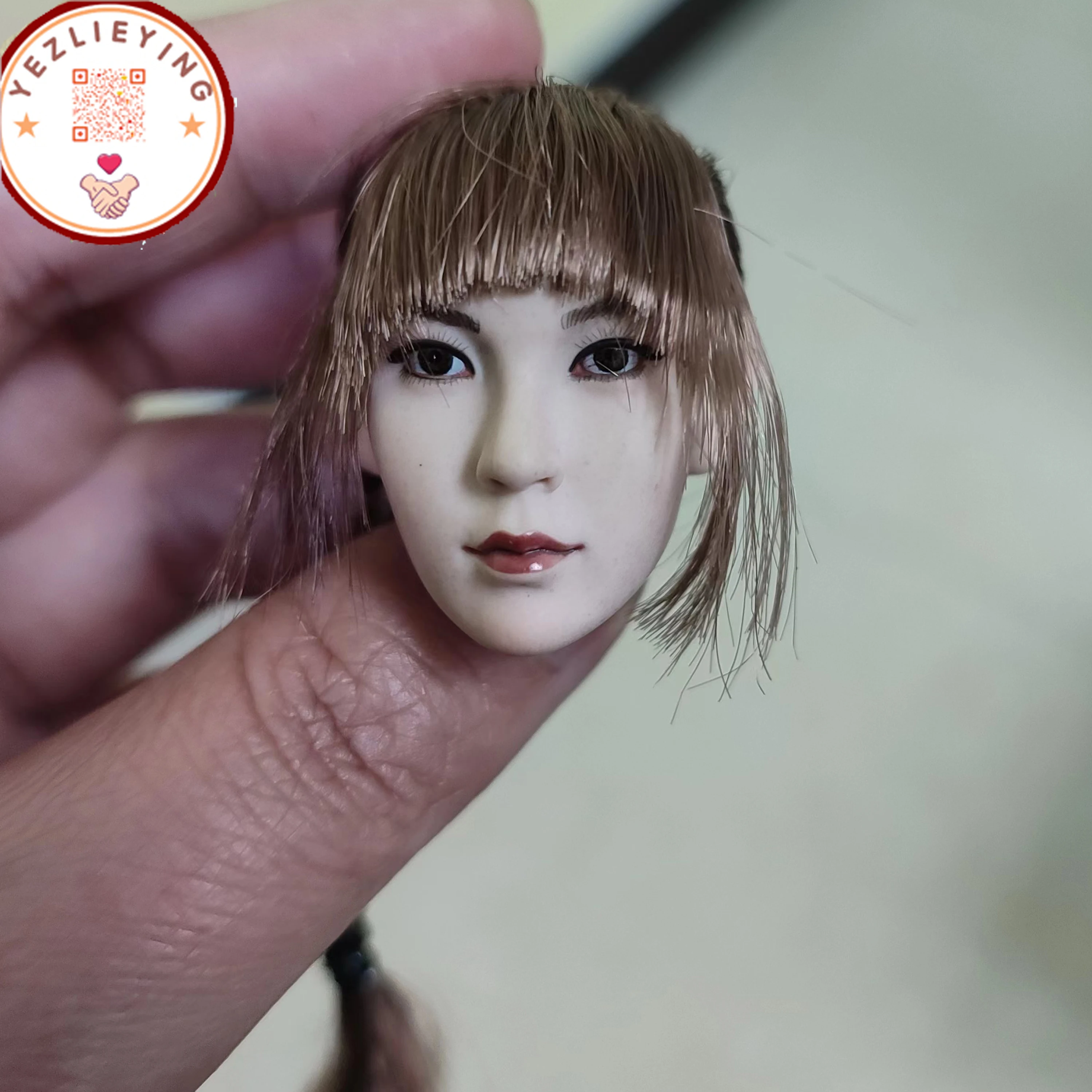 

Фигурка экшн-фигурки YMTOYS масштаб 1/6, интимная головка, скульптура, резьба, один конский хвост, женская голова, лепка f 12 дюймов, белая фигурка тела