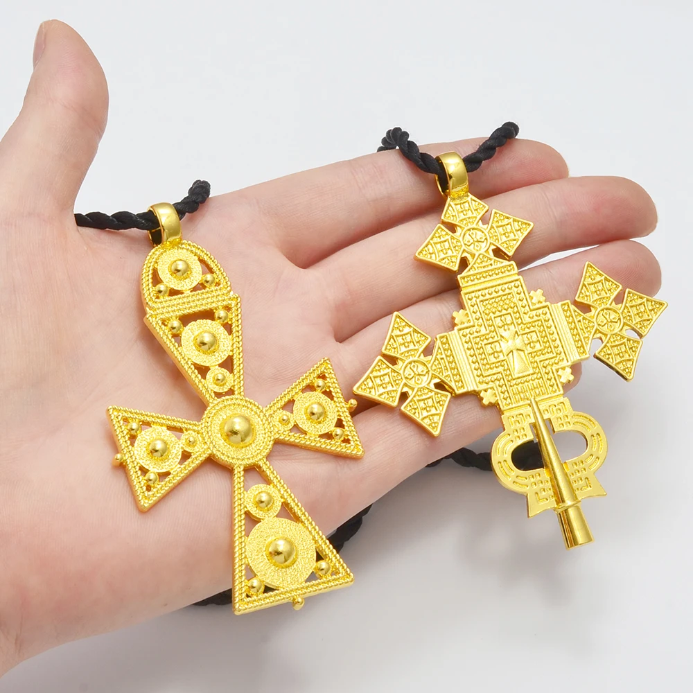 

Большой подвесной крест Anniyo, большая подвеска, традиционные украшения, украшения Habesha #310606