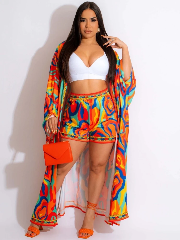 

Two Piece Pants Set Women Africa Clothes Dashiki New Fashion Long Blouse Dress Shorts Suit Party Dresses Robe 2 Piece Sets