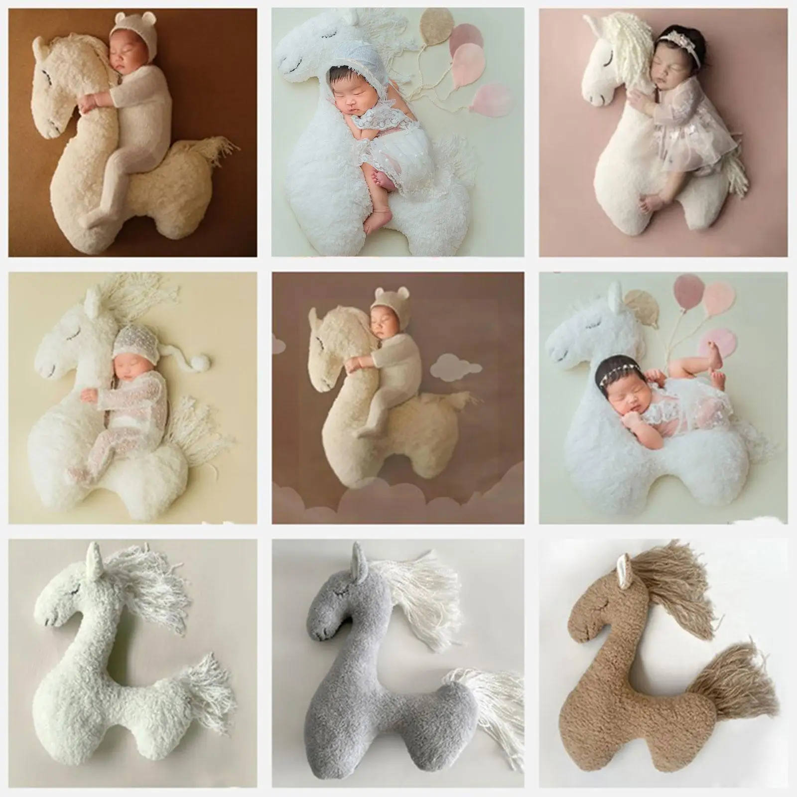 

Photography Posing Pillow Horse Pegasus Photo Posing Photo Studio Cushion Props Shoots Dolls Beans Accessories Infa Y5k4