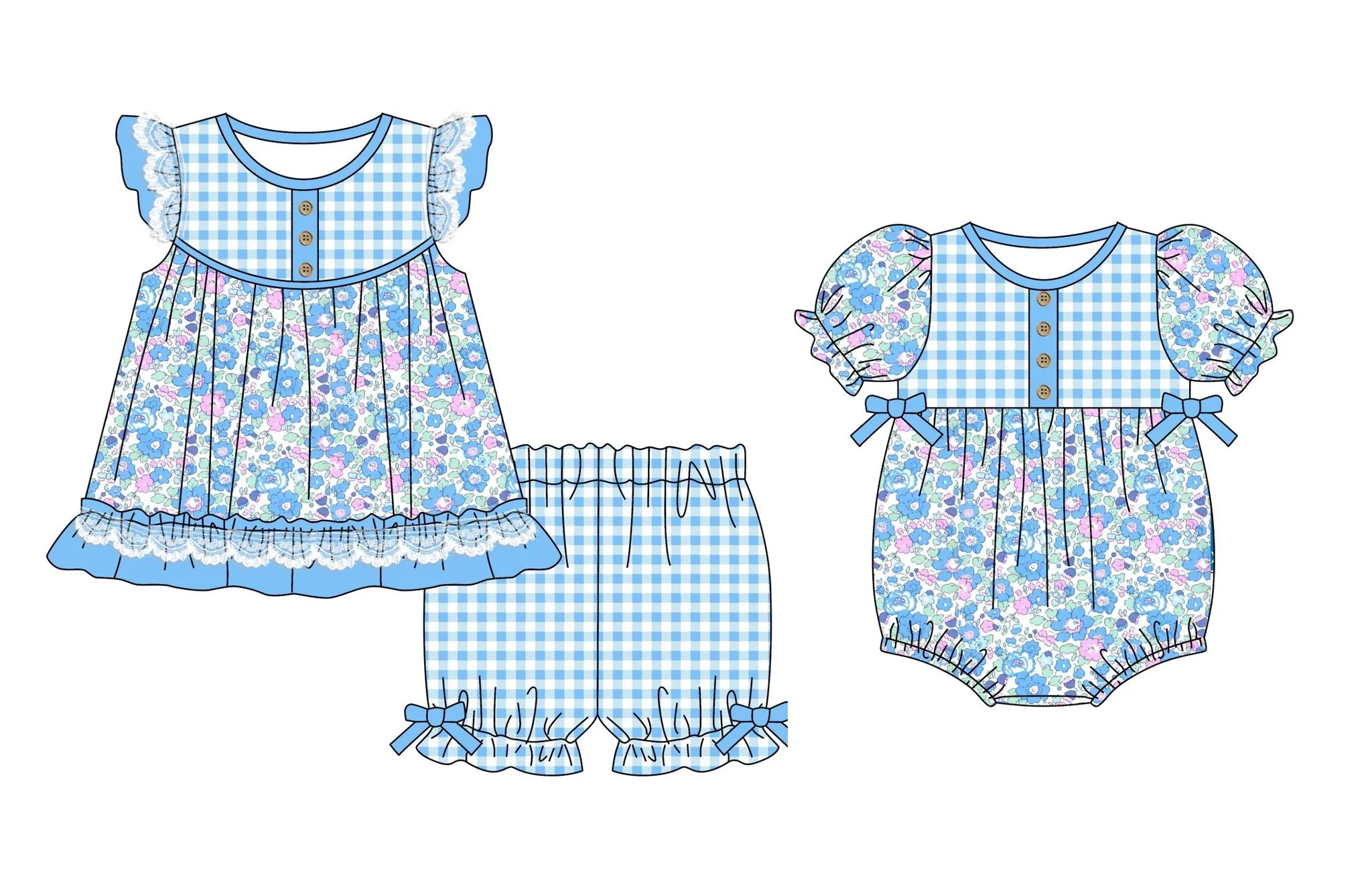 Летняя одежда новый стиль комплект с шортами и рукавами-фонариками боди для