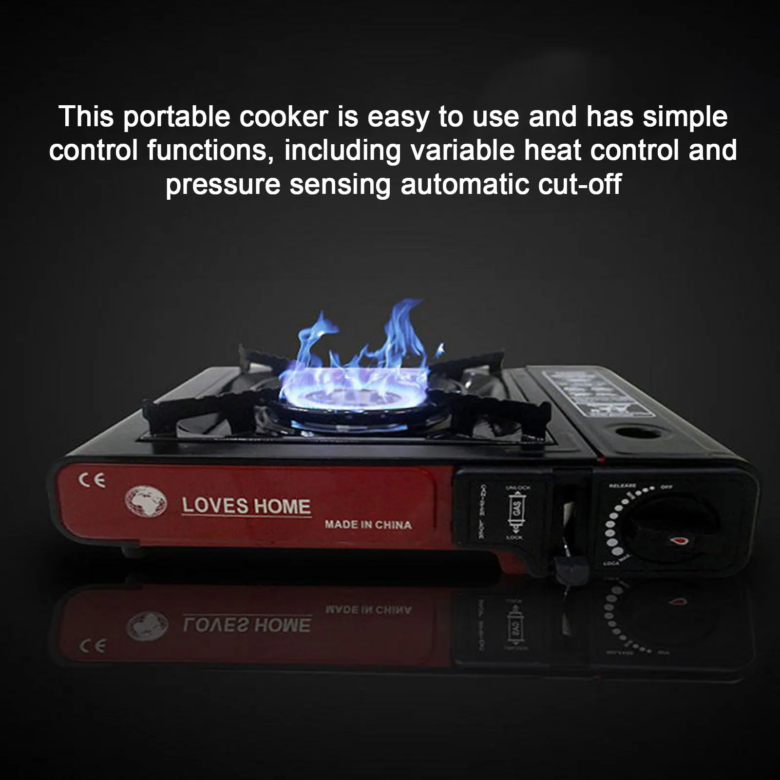 

Portable Stove For Camping Stainless Steel Camp Stove For Camping Camping Burner With Carry Case Automatic Ignition Heat Control