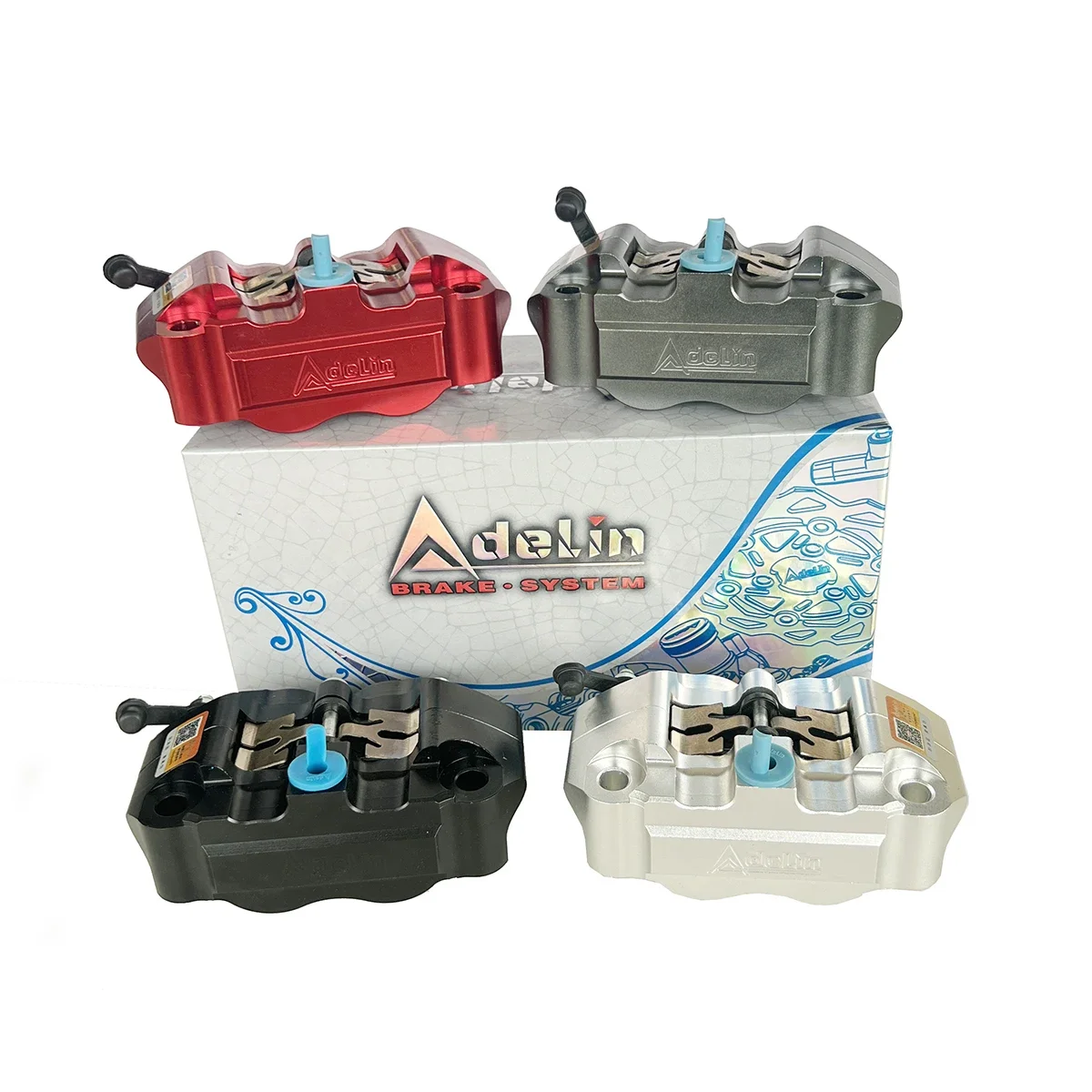 Adelin CNC ADL-4 мотоцикл 25 мм x 4 поршневые тормозные суппорты насос 82 крепление для