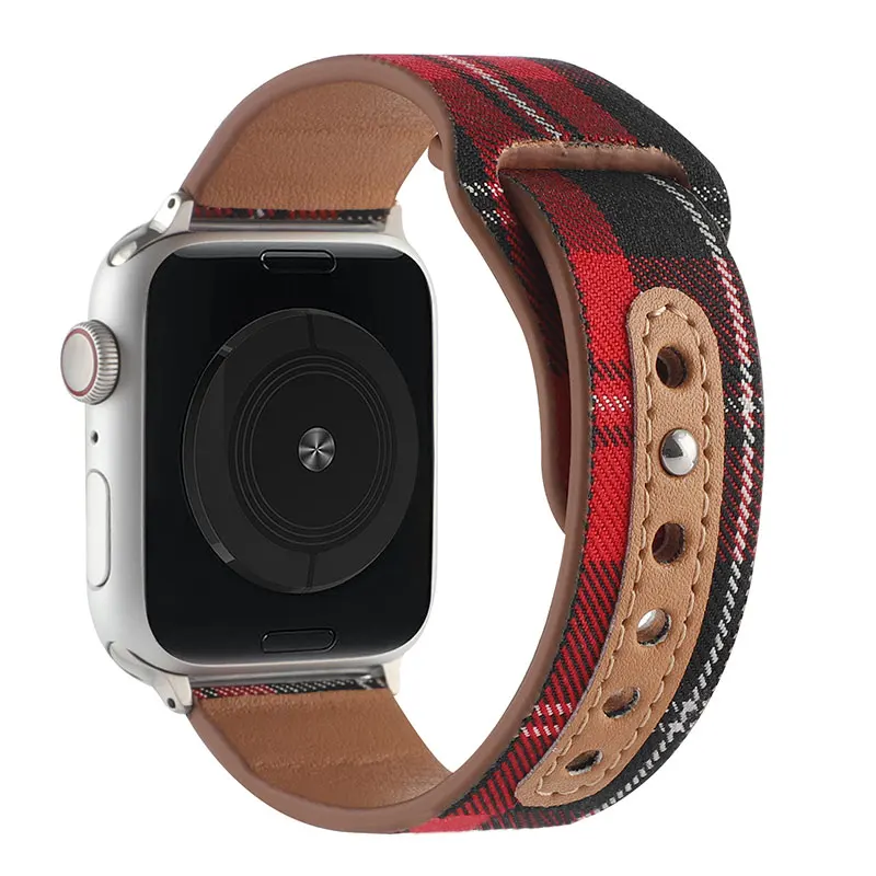 

Leather strap For Apple watch band 44mm 45mm 41mm 40mm 42mm 38mm Accessorie wristband correa bracelet iWatch series 3 4 5 6 SE 7