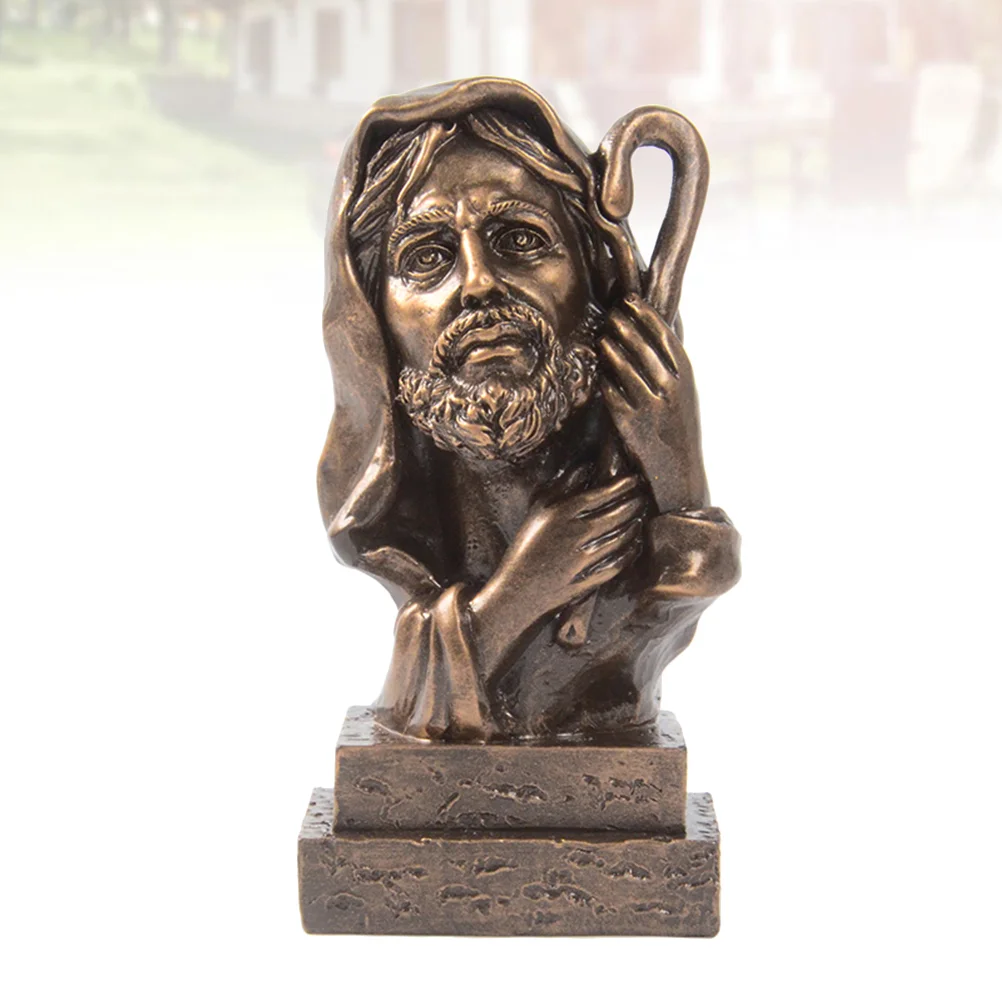 

Desktop Craft Christmas Gifts Resurrection Creative Jesus Crafts Jesus Figurine Adornment Office Retro Decor